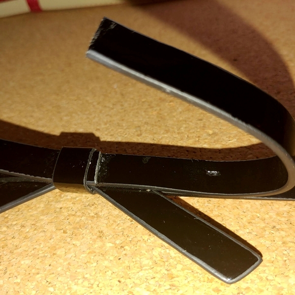 White House Black Market 3 Thin Textured Waist Belts Bows Black Red Animal Print - Picture 15 of 16